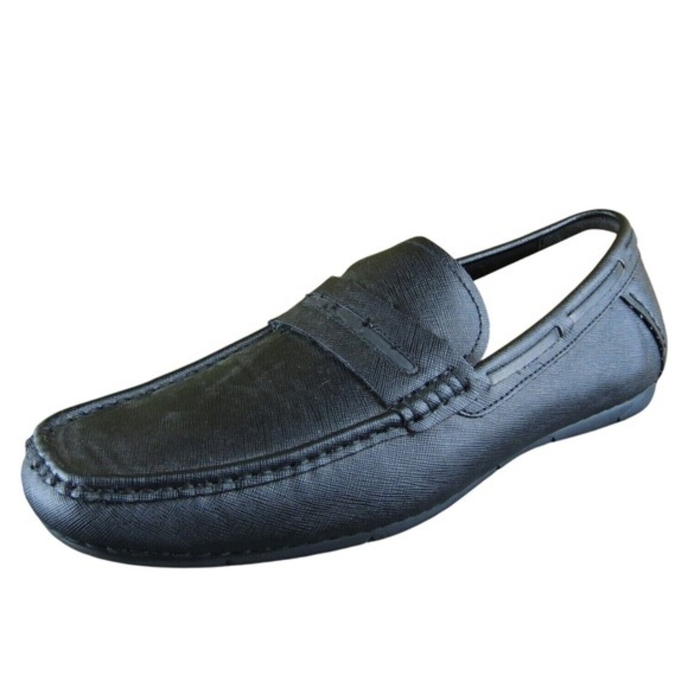 Kenneth Cole Reaction Design Women Loafer Shoes Size 7.5 Black Synthetic Slip On